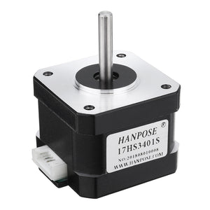 HANPOSE 17HS3401-S 34mm Nema 17 Stepper Motor 42 Motor 42BYGH 1.3A 28N.cm 4-lead for CNC Laser 3D printer