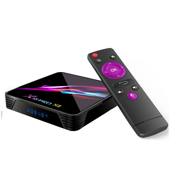 X88 PRO X3 Amlogic S905X3 4GB RAM 64GB ROM 5G WIFI bluetooth 4.1 8K Android 9.0 TV Box