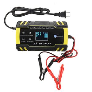 Enusic 12/24V 8A Touch Screen Pulse Repair LCD Battery Charger For Car Motorcycle Lead Acid Battery Agm Gel Wet