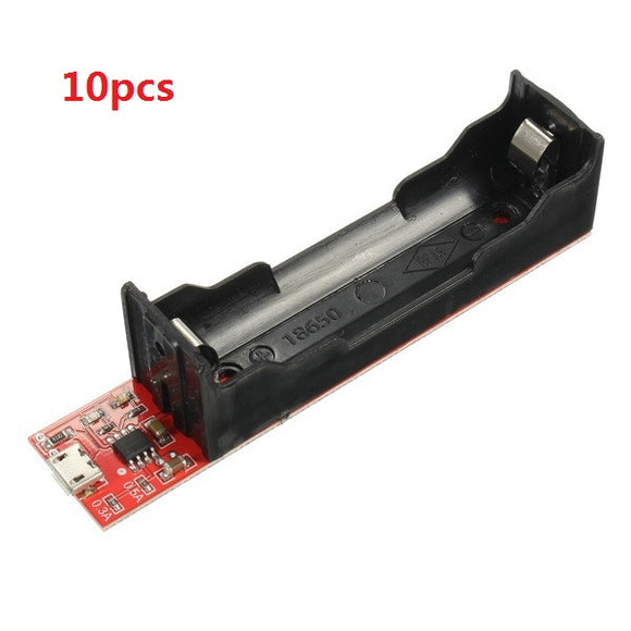 10pcs 18650 Battery Charging Holder Charging Board TP4056 0.3A / 0.5A / 0.8A