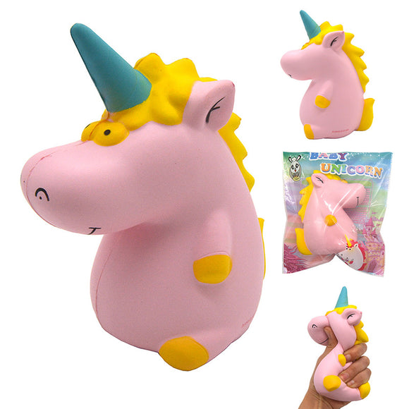 Areedy Squishy Baby Unicorn Hippo 14cm*10cm*8cm Super Slow Rising Cute Pink Scented Original Package