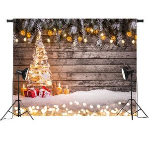 7x5FT Romantic Christmas Tree Light Decor Photography Backdrop Studio Prop Background