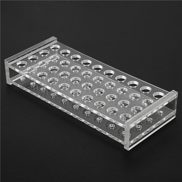 8MM Plastic Test Tube Stand Bracket Rack Tube 40 Hole Positions