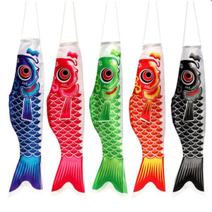 70CM Koi Nobori Carp Flag Wind Sock Koinobori Fish Kite Flag Hanging Decor