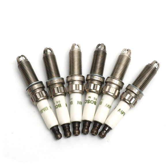 6pcs Spark Plug Pour For BMW E60 E90 E92 E93 135i 335i 535i 12120037244 ZGR-6-STE-2