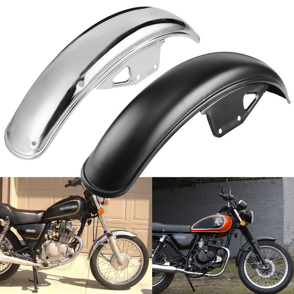 56cm Motorcycle Black Chrome Metal Front Mud Guard Mudguard For Suzuki GN125