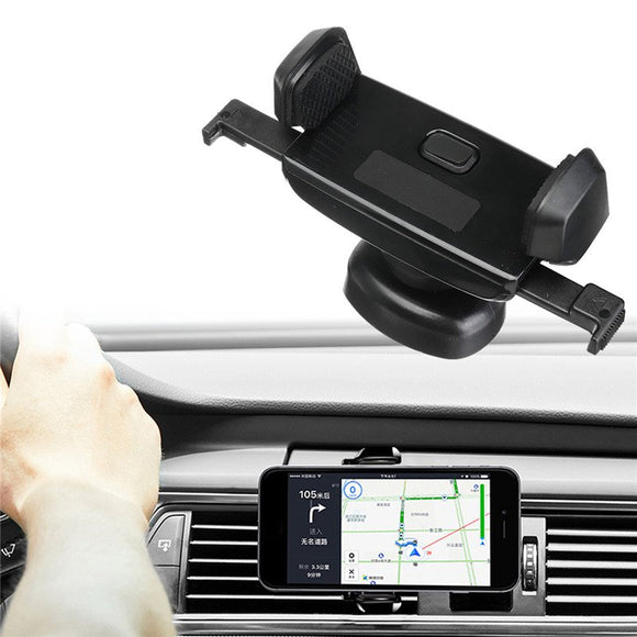 Universal Mechanical Linkage Semi Auto Lock 360 Degree Rotation Car Holder for Xiaomi Mobile Phone