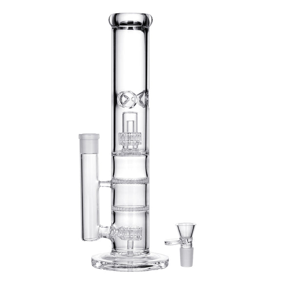 14Inch Bongs Birdcage Double Percolator Glass Water Pipe Hookahs Water Bong Pipes