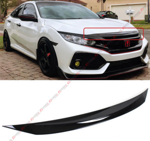 Front Hood Bumper Protector Trim Cover Fits For 2016-2018 Honda Civic All Model