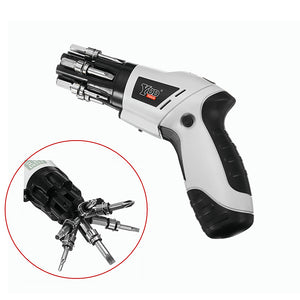 4.8V Multifunctional Cordless Screwdriver LED Rechargeable Screwdriver With Drill Bits Tools Set