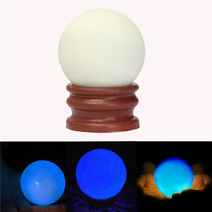 Luminous Pearl Glow In The Dark Stone Luminous Quartz Crystal Sphere Ball Night Pearl