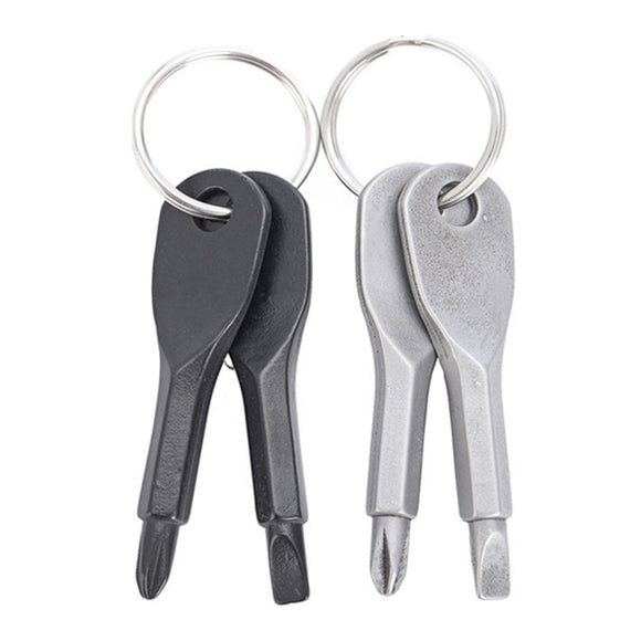 EDC Portable Phillips and Slotted Screwdriver Keychain Tool