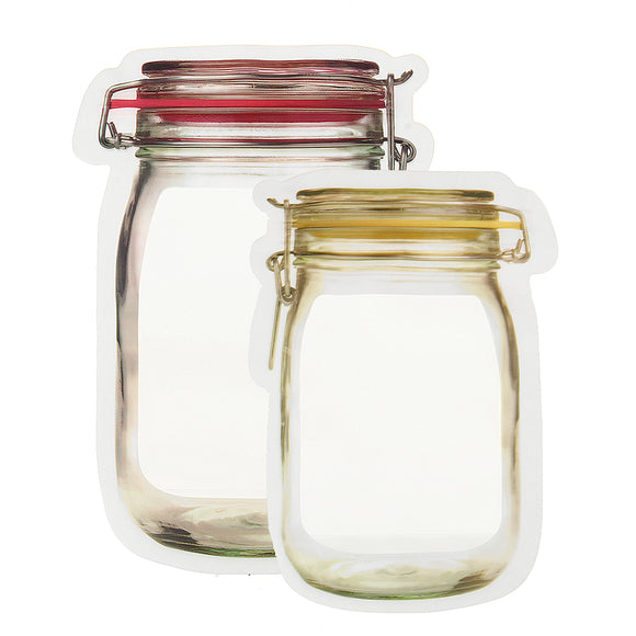 Food Storage Preserving Bag Mason Bottle Jars Children Biscuit Snack Container