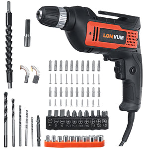 LONGYUN 0-2500R/MIN 220V Multi Functional Electric Hand Drill Driver High Power Household Industrial Grade Drill Electric Screwdriver