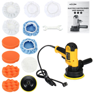 110V-130V 600W Car Polisher Buffer Sander Polishing Machine Kit Buffing Pad Wax Bonnet