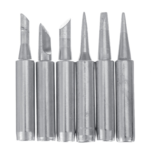 6Pcs Soldering Iron Tips Rework Lead Free for 900M Soldering Station