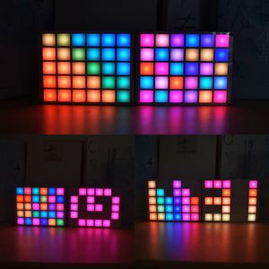 Geekcreit DIY Multi-function LED Cool Music Spectrum RGB Color Palette Clock Kit