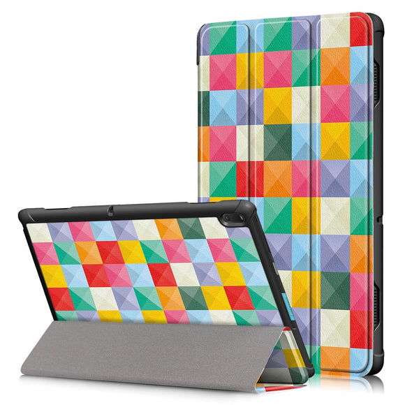 Tri-Fold Printing Tablet Case Cover for Lenovo Tab E10 Tablet - Cubicity