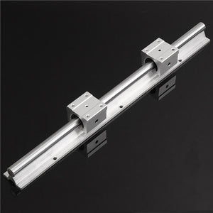 SBR16 450mm Fully Support Linear Rail Shaft Rod with 2pcs SBR16UU Bearing Block