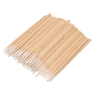 Tattoo Pointed Wood Swab Cotton Sticks Permanent Makeup Eyebrow Cosmetic Health Medical Clean Tool