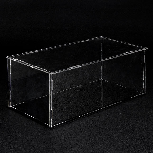 27X13X11cm Clear Acrylic Display Model Box Case Plastic Protect Dustproof Base