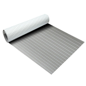 2400x900x6mm EVA Foam Sheet Grey With White Line Teak Boat Decking Pad