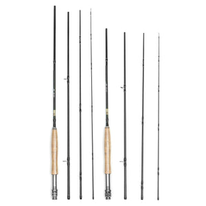 2.4/2.7m Carbon Fly Fishing Rod 4 Sections 3/4 Line Medium-Fast Action Fly Fishing Pole Freshwater