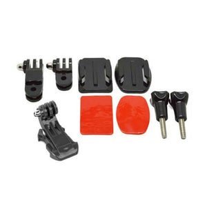 Helmet Accessories Set J Hook BucklE Mount Basic Adapter Screw with 3M Sticker for Gopro Hero 5 4 3