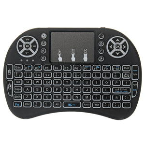 I8 Three Color Backlit Spanish Version 2.4G Wireless Mini Keyboard Touchpad Airmouse