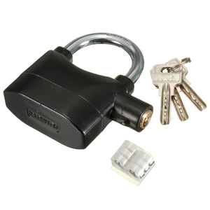 110d Motor Bike Bike Alarm Lock Sensor Security Siren Garage Padlock Metal