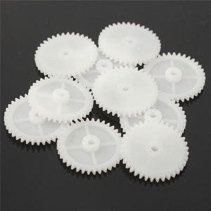 10pcs 2/3mm Plastic Gear Accessories For DIY Model Toys Motor Shaft Gear