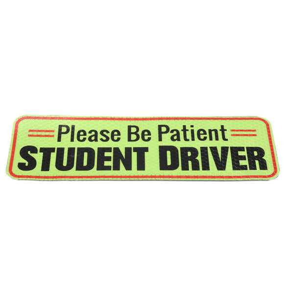 Please Be Patient Student Driver Magnetic Car Bumper Sticker Sign Safety Decal 25x8cm