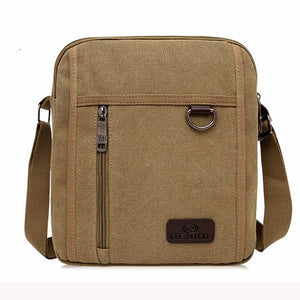 Retro Men Canvas Casual Shoulder Bag Crossbody Bag