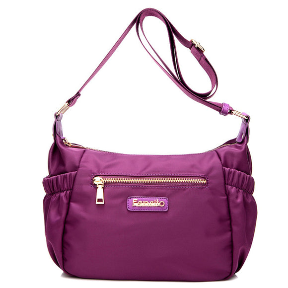 Women Casual Nylon Multi Pockets Crossbody Bags Shoulderbags