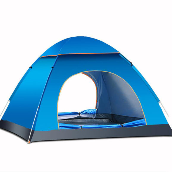 Outdoor 3-4 Persons Camping Tent Automatic Quick Open Waterproof UV Sunshade Canopy