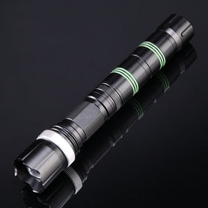 250lm Rechargeable 18650 Flashlight Detachable Blade Attack Head Camping Hunting EDC Survival Tools