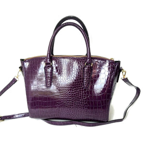 Women Leisure Crocodile Pattern Solid Handbag Shoulder Bag Crossbody Bag