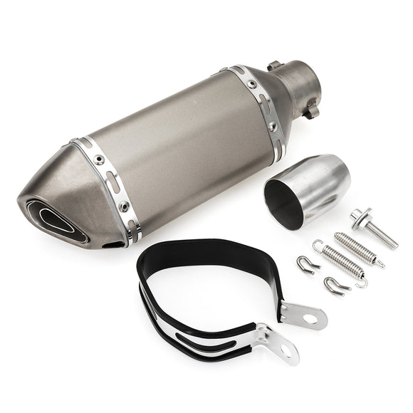 38-51mm Motorcycle Steel Short Exhaust Muffler Pipe With Removable Silencer Universal