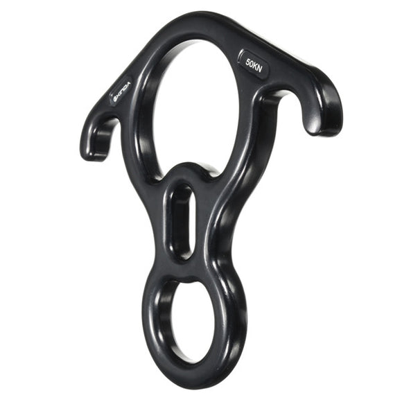 50KN Aluminum Alloy Climbing Descender Rappelling Belay Device Tool