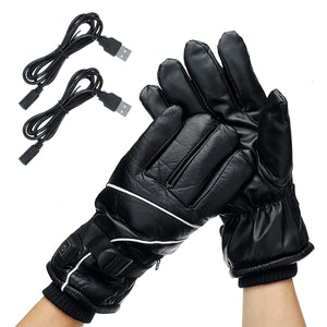 Motorcycle Electric Heated Gloves Rechargeable Battery Powered Touch Screen Winter Hand Warmer