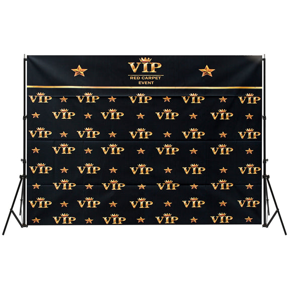 5x3FT 7x5FT Black Red Carpet Event VIP Pattern Photography Backdrop Studio Prop Background