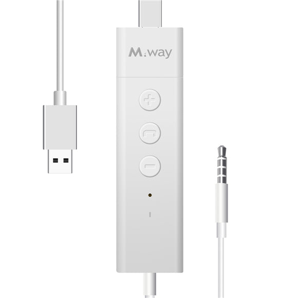 M.Way Mini Portable Clip-on Wireless Bluetooth Receiver Audio Music Adapter