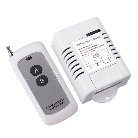 AC90-260V 30A WiFi Remote Control Switch + RF Wireless Transmitter Support eWeLink Android IOS