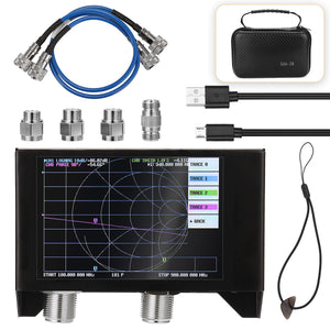 50KHz-3GHz 4 Inch Display Antenna Analyzer SAA-2N NanoVNA V2 50KHz-3GHz Vector Network Analyzer HF VHF UHF