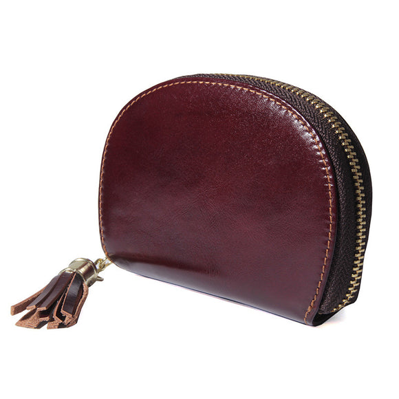 Men Women RFID Antimagnetic Genuine Leather Coin Bag Card Holder Wallet