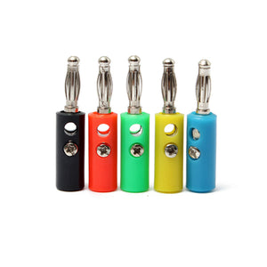 4mm Banana Male Plug 5 Color For Power Amplifier Binding Post