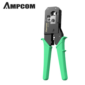 AMPCOM Network Cable Pliers Multifunctional Telephone Cable Stripping Pliers Crimping pliers 8P6P Crystal Head Wire Pressing Pliers