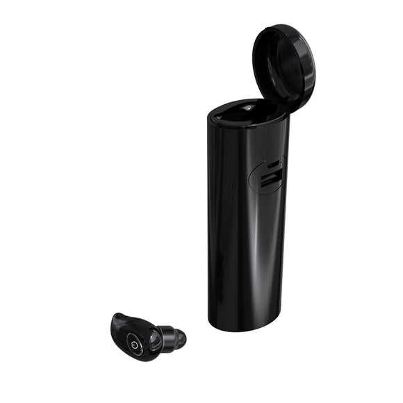 Bakeey V21 Wireless bluetooth 5.0 Earphone Portable Single Earbuds Heavy Bass HD Calls Headphone with 2200mAh Power Bank