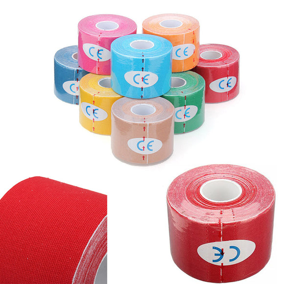 3pcs Red Sports Tapes Muscles Care Adhesive Tape Kinesiology Bandage