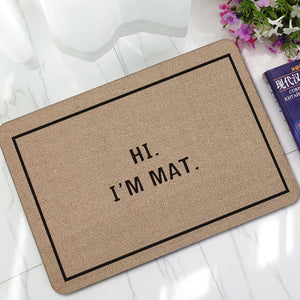 KCASA KC-M5 40x60cm Creative Letter Mat Entrance Door Mats Trap Printed Non-slip Floor Carpet